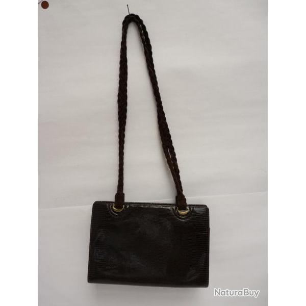 Ancien Sac  main lzard accessoire de mode vintage