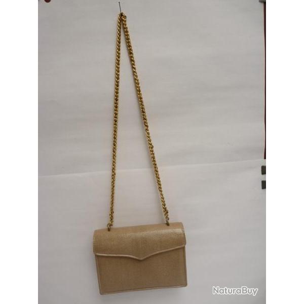 Ancien Sac  main lzard accessoire de mode vintage