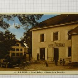 CPA 01 AIN La Cure Hôtel Arbez Route de la Faucille Carte Postale
