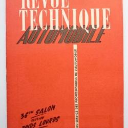 RTA Revue Technique Automobile N°43 1949 Camion Peugeot DMA