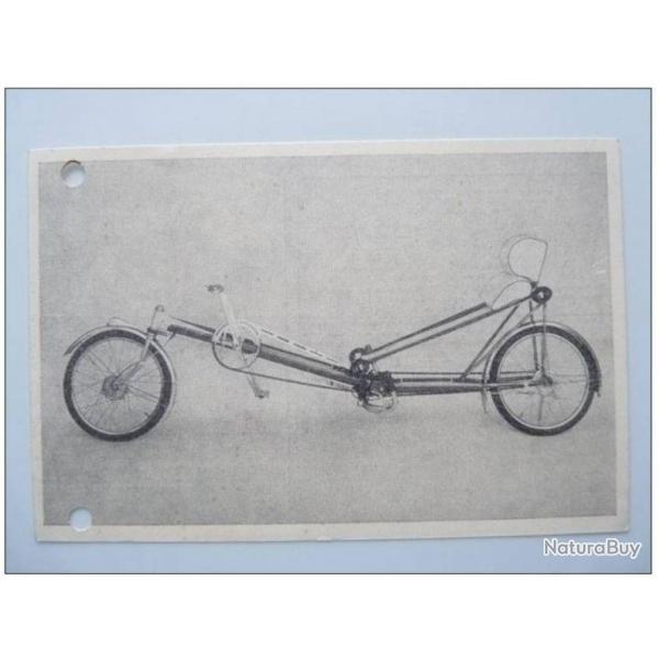 CP Tour du monde  bicyclette DIVANA Technique vlo couch RARE