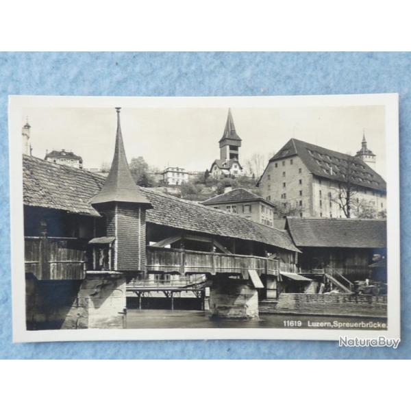 CP Suisse Luzern Spreuerbrcke Kappellbrcker Pont de Lucerne