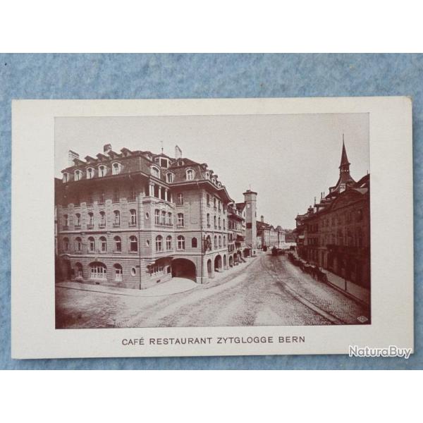 CPA Suisse Berne Caf Restaurant Zytglogge Bern Carte Postale
