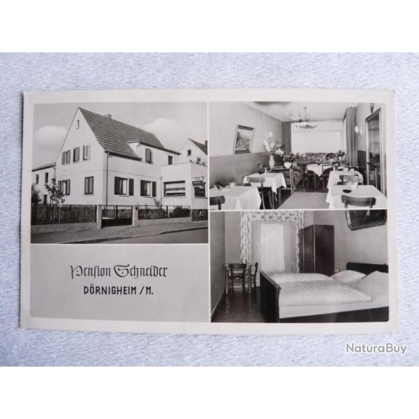 CP Allemagne Htel Pension SCHNEIDER Drnigheim / M Carte Postale