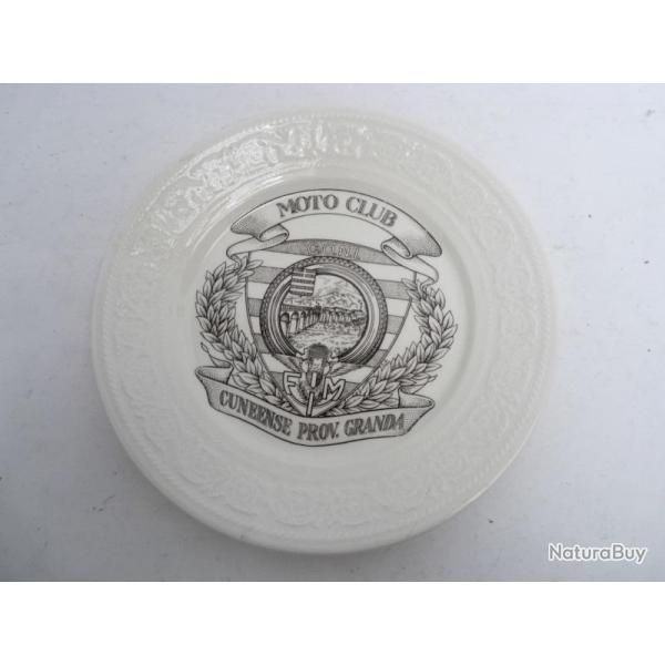 Assiette cramique Moto Club F.I.M. ceramica pimontese