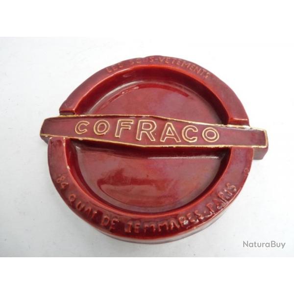Cendrier cramique publicit COFRACO Sous-Vtements Paris