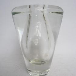 Vase en verre LEERDAM Hollande Verrerie Design
