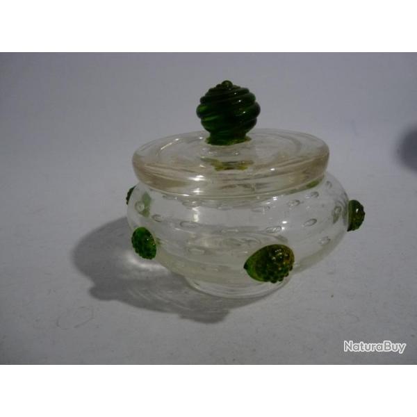 Boite en verre bull avec application  chaud Art de la table