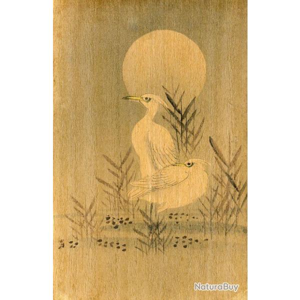 CPA Japon fantaisie peinte main trame bois Hron