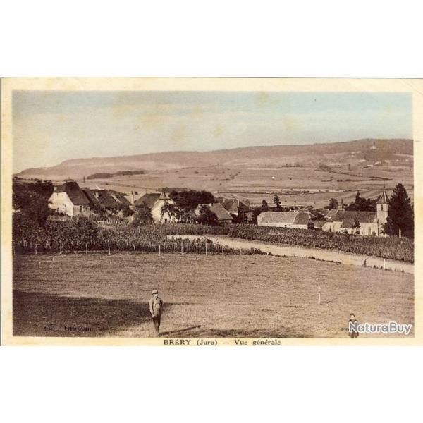 CPA 39 JURA BERY Vue gnrale et promeneur glise