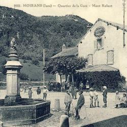 CPA 39 JURA MOIRANS Quartier de la Gare Mont Robert