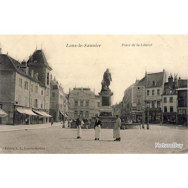 CPA 39 JURA LONS LE SAUNIER Place de la Libert 1908