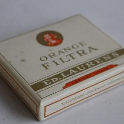 Boite a cigarettes ED.LAURENS Orange Filtra tabac objets du fumeur