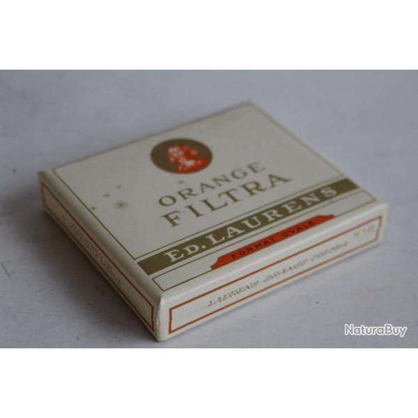 Boite a cigarettes ED.LAURENS Orange Filtra tabac objets du fumeur