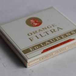 Boite a cigarettes ED.LAURENS Orange Filtra tabac objets du fumeur