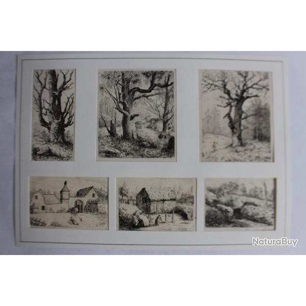 Ensemble de gravures A. Protche