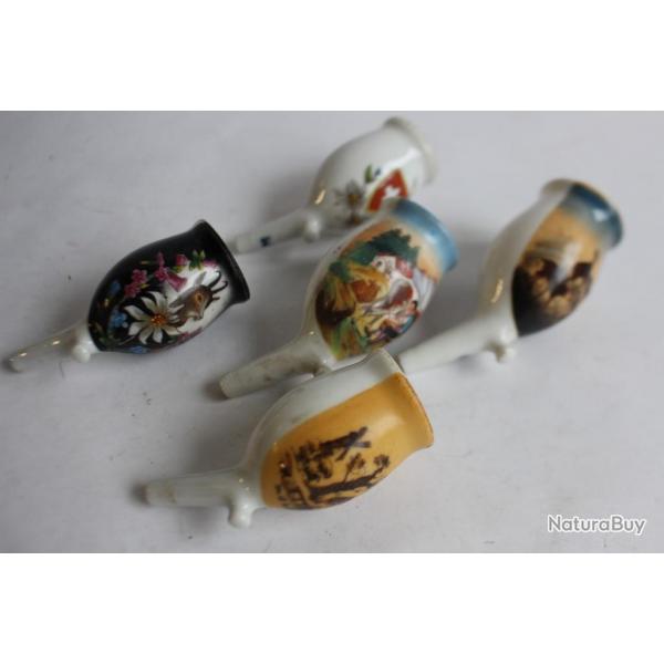 Anciennes pipes en porcelaine