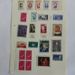 Timbres France neuf entre 1956 et 1965