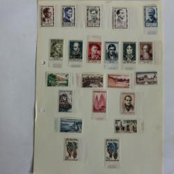 Timbres France neuf 1957