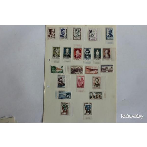 Timbres France neuf 1957
