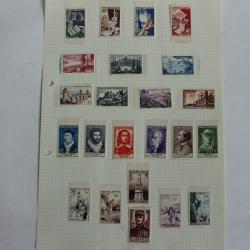 Timbres France neuf 1954 - 1956