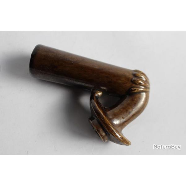 Fourneau de pipe cramique maille Napolon III