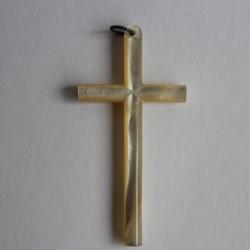Ancienne croix nacre XIXe religion