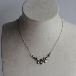 Ancien collier argent et perle Art Nouveau