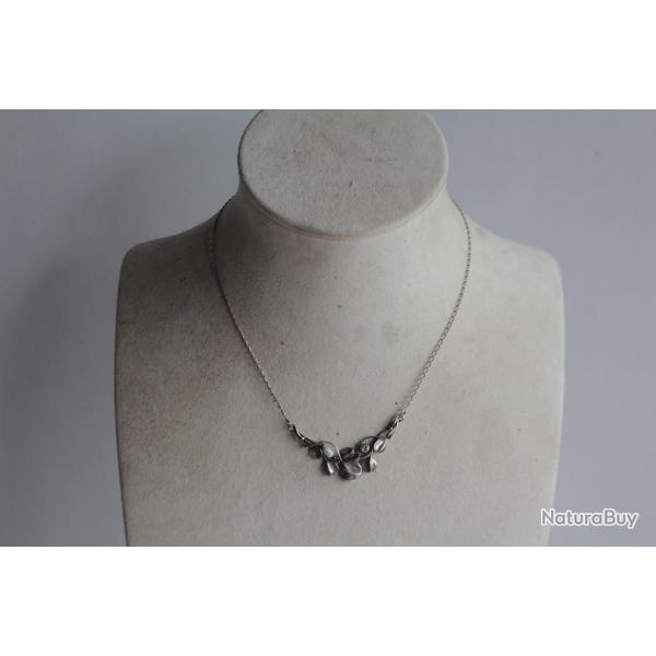 Ancien collier argent et perle Art Nouveau
