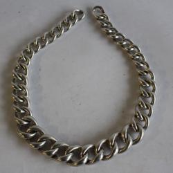 Bijoux collier vintage métal argenté