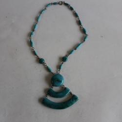 Collier Bijoux vintage céramique 1970