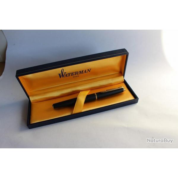 Stylo plume WATERMAN Hmisphre noir mat attributs dors