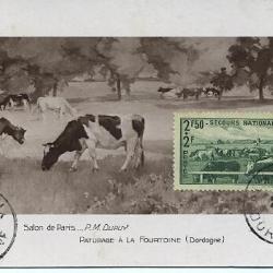 Carte-maximum France n° 469 - Paturage secours national