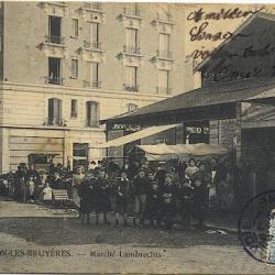 BECON-LES-BRUYERES - 91 CPA - Marché Lambrechts