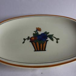 Plat ovale céramique Art deco JEAN LUCE
