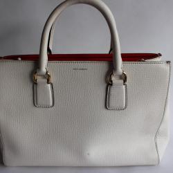 DOLCE & GABBANA sac à main cuir blanc
