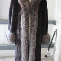Manteau de fourrure vison et renard Noël Genève