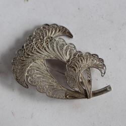 Ancienne broche argent filigrane