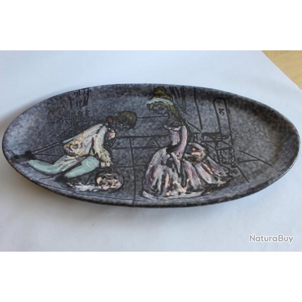 Plat cramique MABYJO'S Musarra VALLAURIS