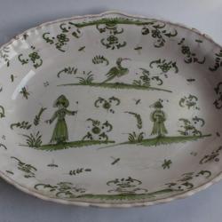 Bassin En Faïence De Moustiers XVIIIe Siècle