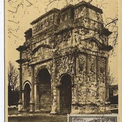 Carte-maximum France n° 389 - L 'Arc de triomphe d'orange