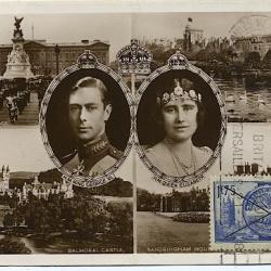 Carte-maximum France n° 400 Souverains Britanniques