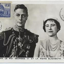 Carte-maximum France n° 400 Souverains Britanniques