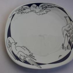 Assiette porcelaine Langenthal Suisse Hans Erni The Bradford Editions