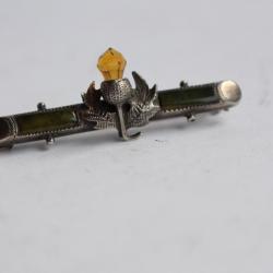 Ancienne broche argent gland chêne