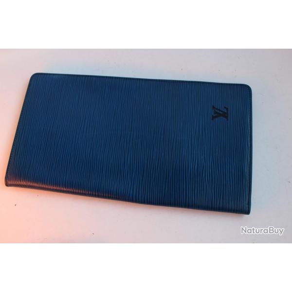 Porte rpertoire LOUIS VUITTON en cuir pi bleu accessoires de mode luxe