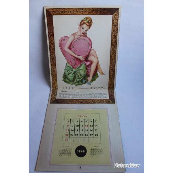 Calendrier Vintage Esquire 1948 Pin up
