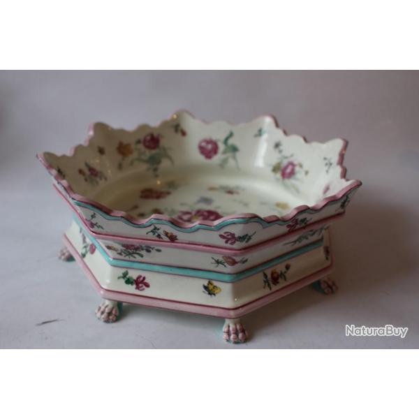 Coupe octogonale en faience de GIEN