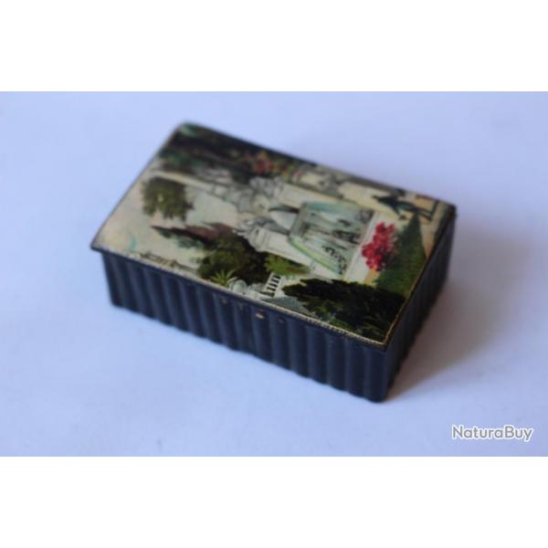 Boite tabatire papier mch papier-pierre Napolon III