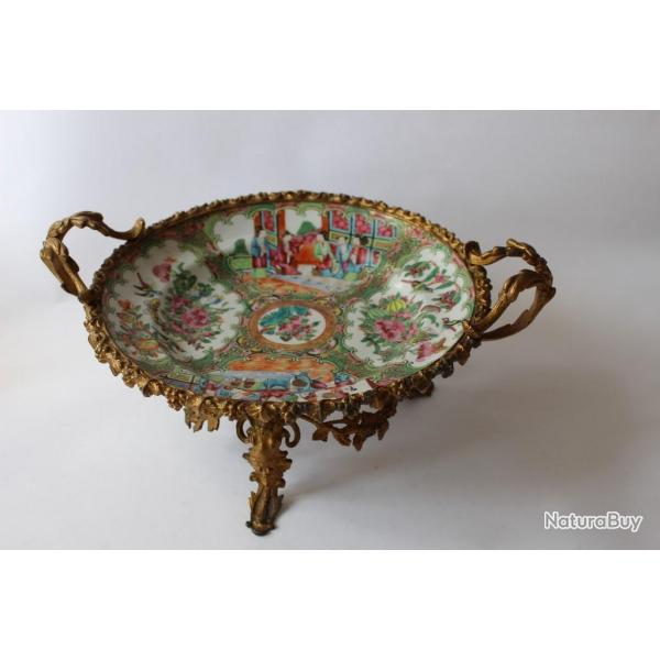 Coupe porcelaine de Chine Famille rose